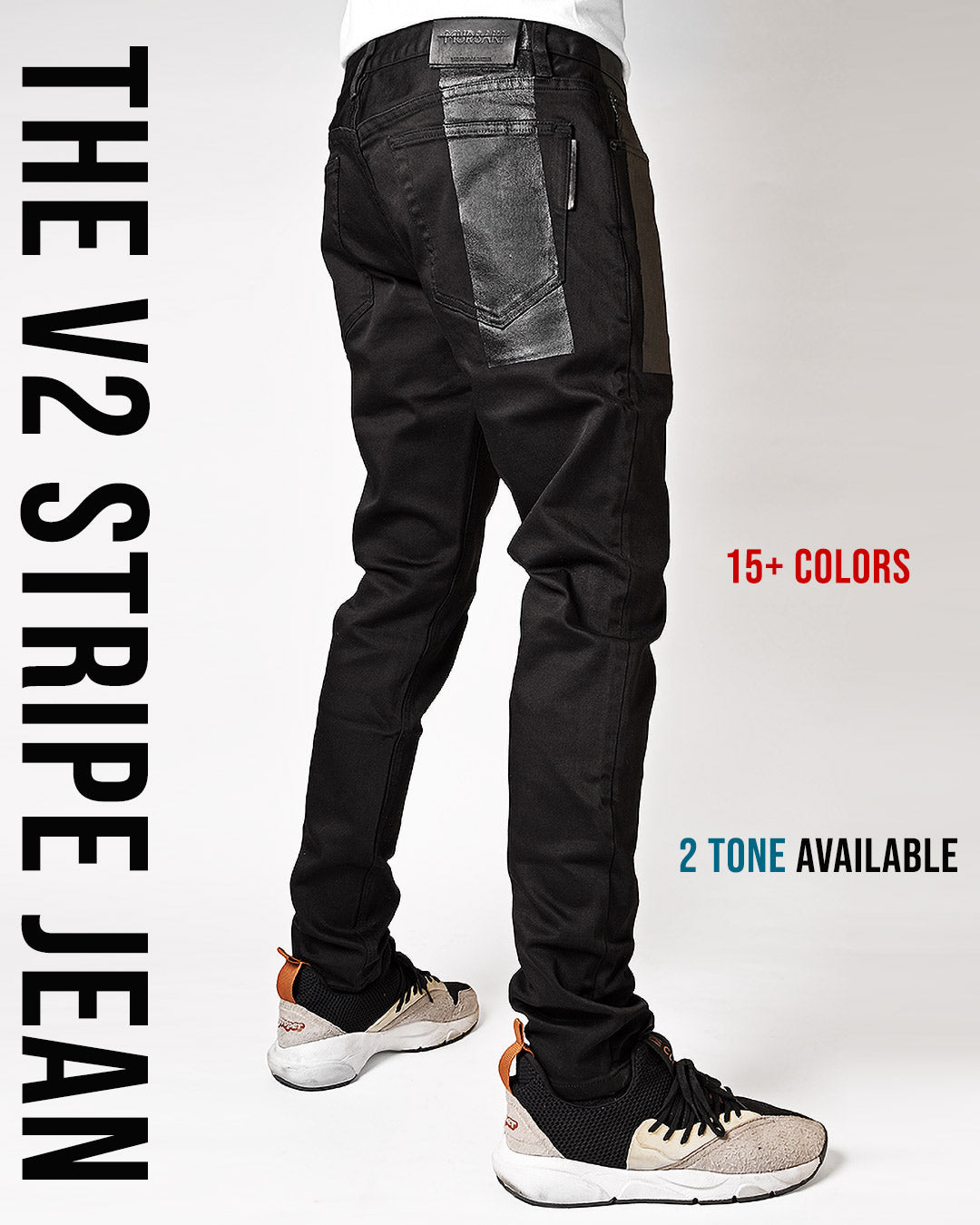 Mursaki V2 Stripe Jean - Black/Color - Mursaki