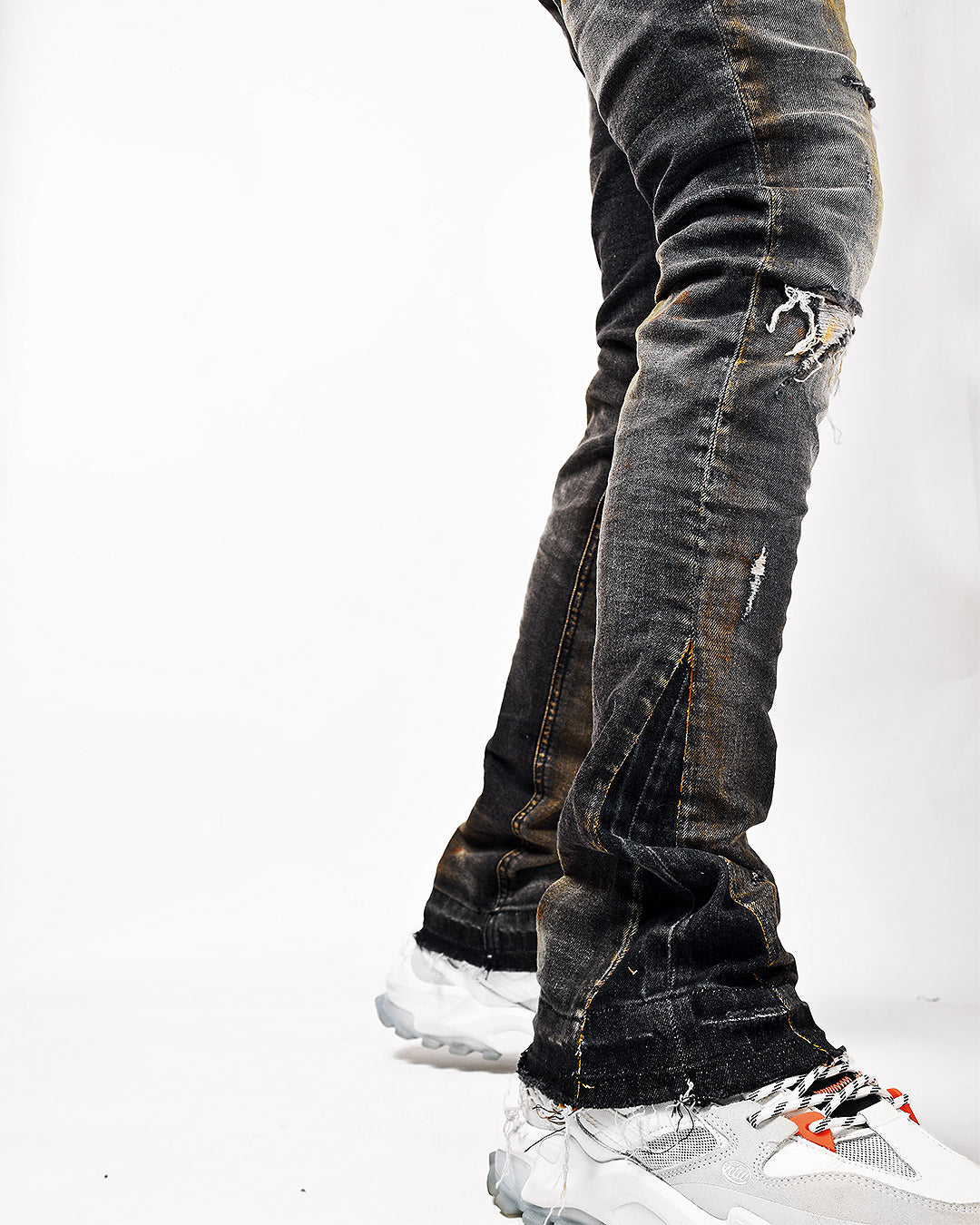 Mursaki Washed Black Flare Jean 323-157FL - Mursaki