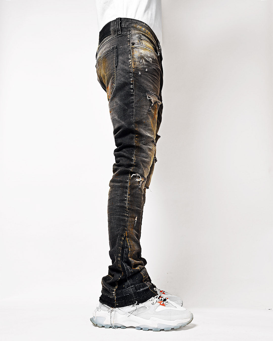 Mursaki Washed Black Flare Jean 323-157FL - Mursaki