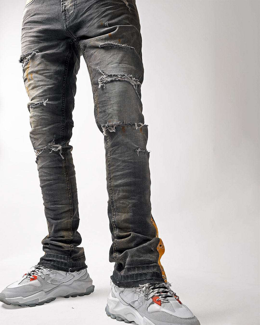 Mursaki Washed Black Flare Jean 323-157FL - Mursaki