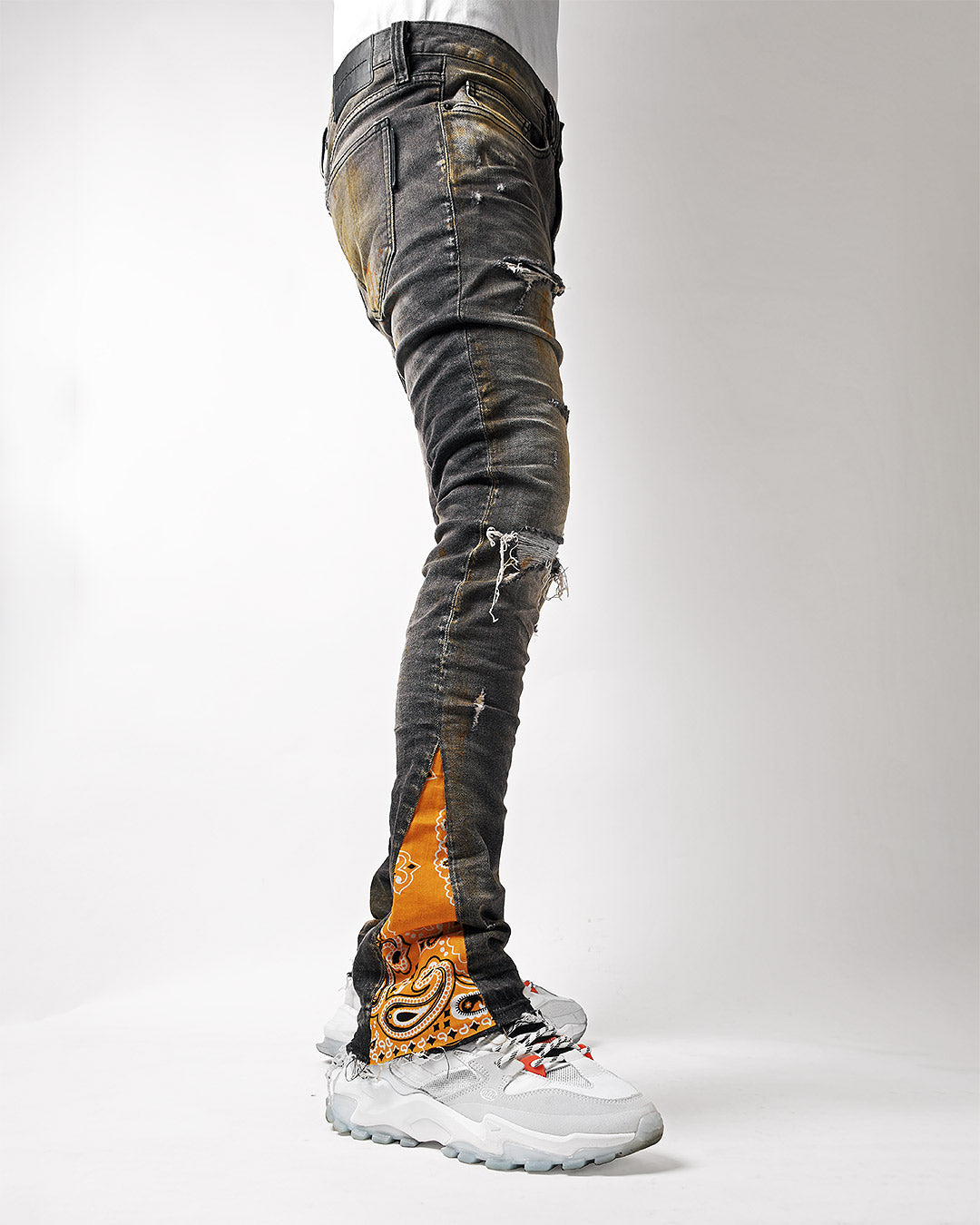 Mursaki Washed Black Flare Jean 323-157FL - Mursaki