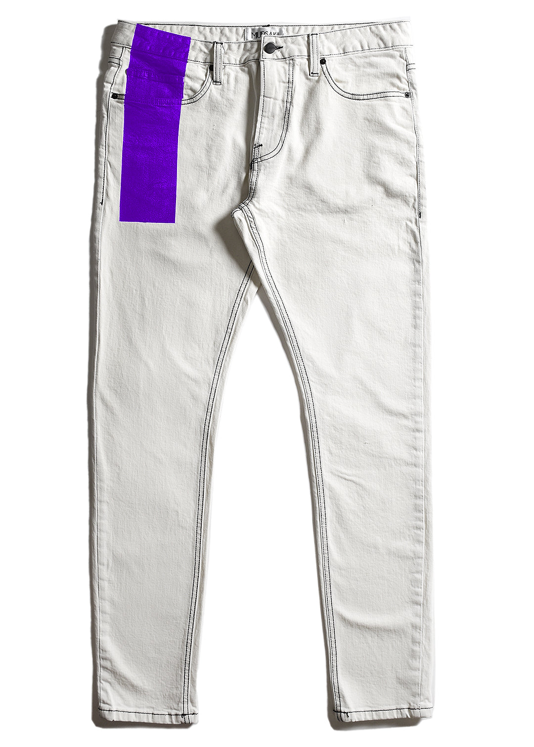 Mursaki V2 Stripe Jean - White/Color - Mursaki