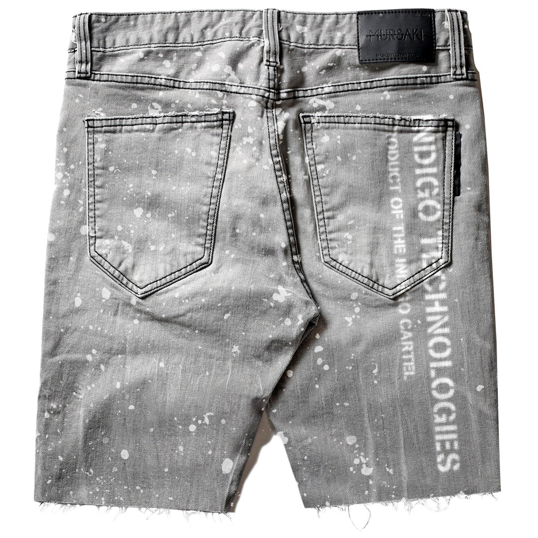 Mursaki F*** Off Short Light Grey w/ Splatter 337-087