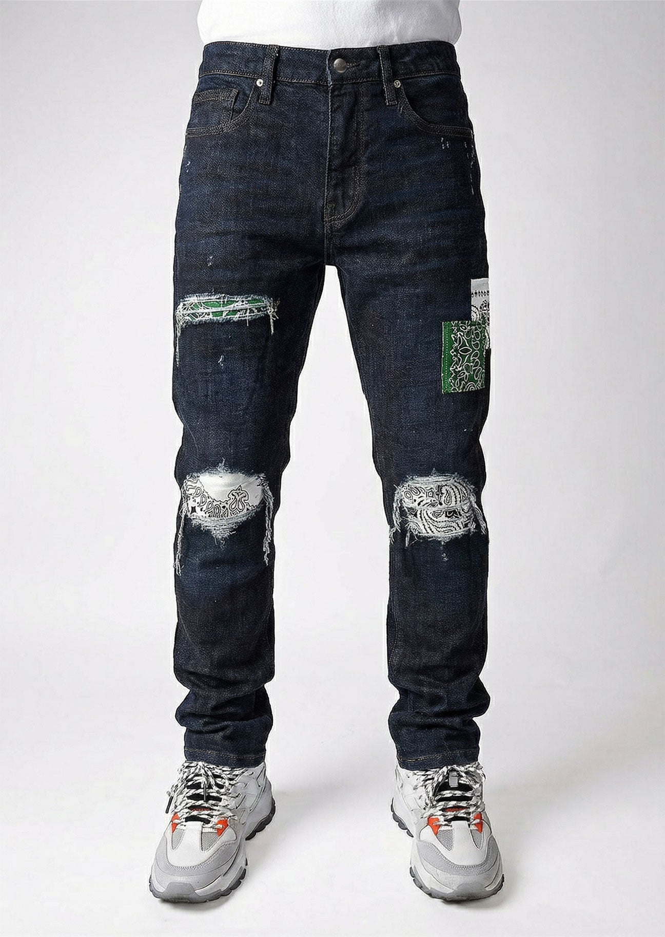 Mursaki Vert Jean Rinse Indigo 339-102