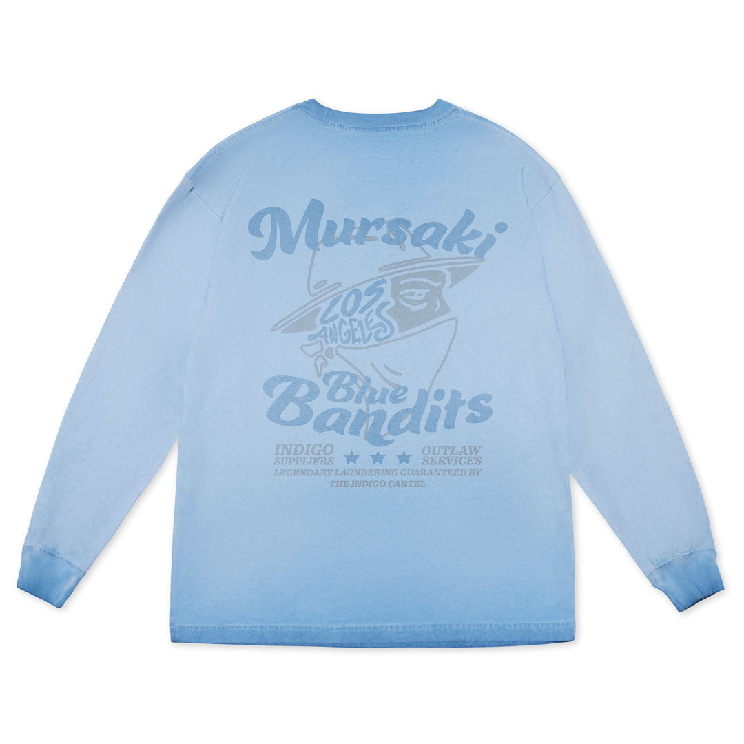 Mursaki Legendary Outlaws Long Sleeve Tee (Blue Slush Wash) 360-771LS