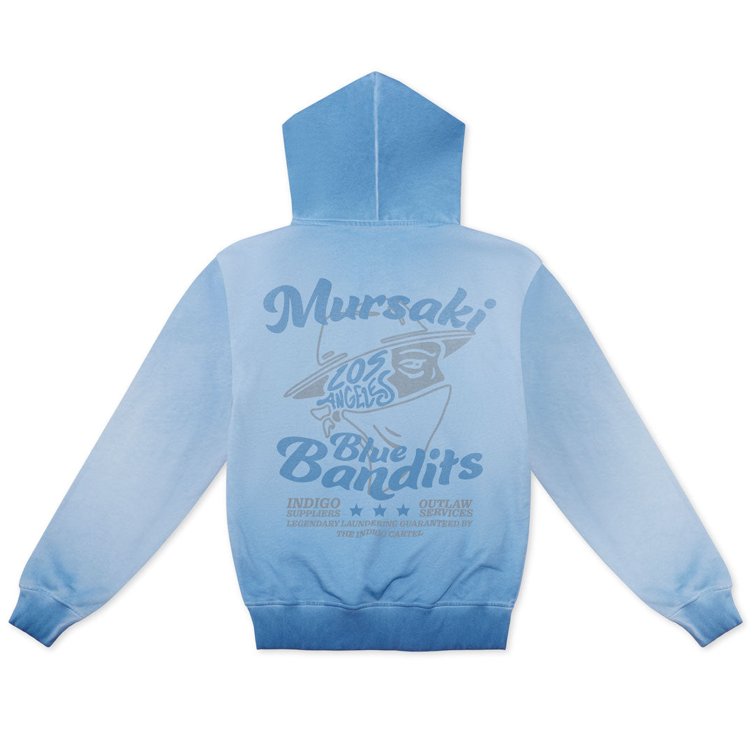 Mursaki Legendary Outlaws Pullover Hoodie (Blue Slush Wash) 360-771BS