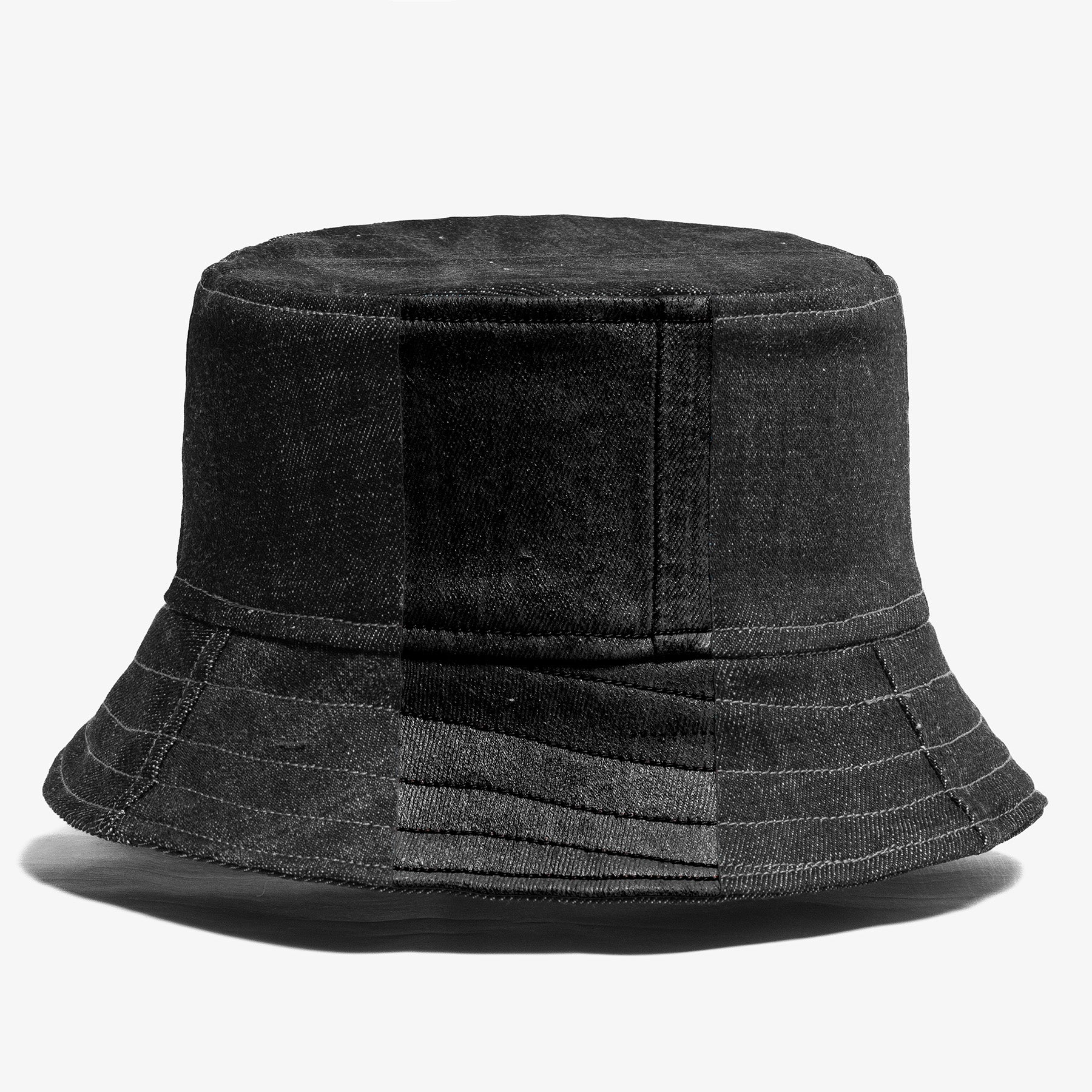 Mursaki Denim Bucket Hat - The Mursaki Stripe (Bane/Raw Black)