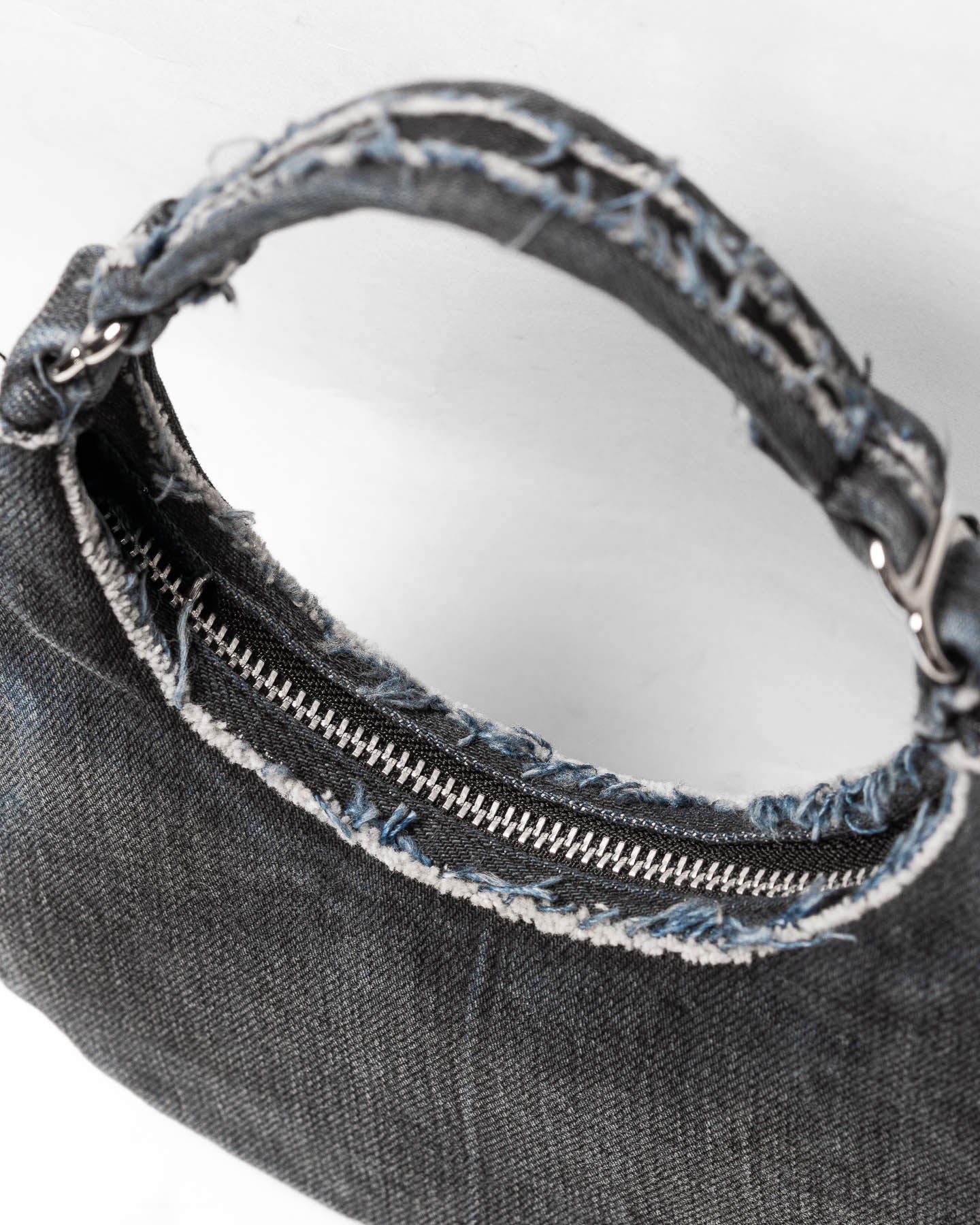 Mursaki Denim Paloma Handbag - Black Overdye