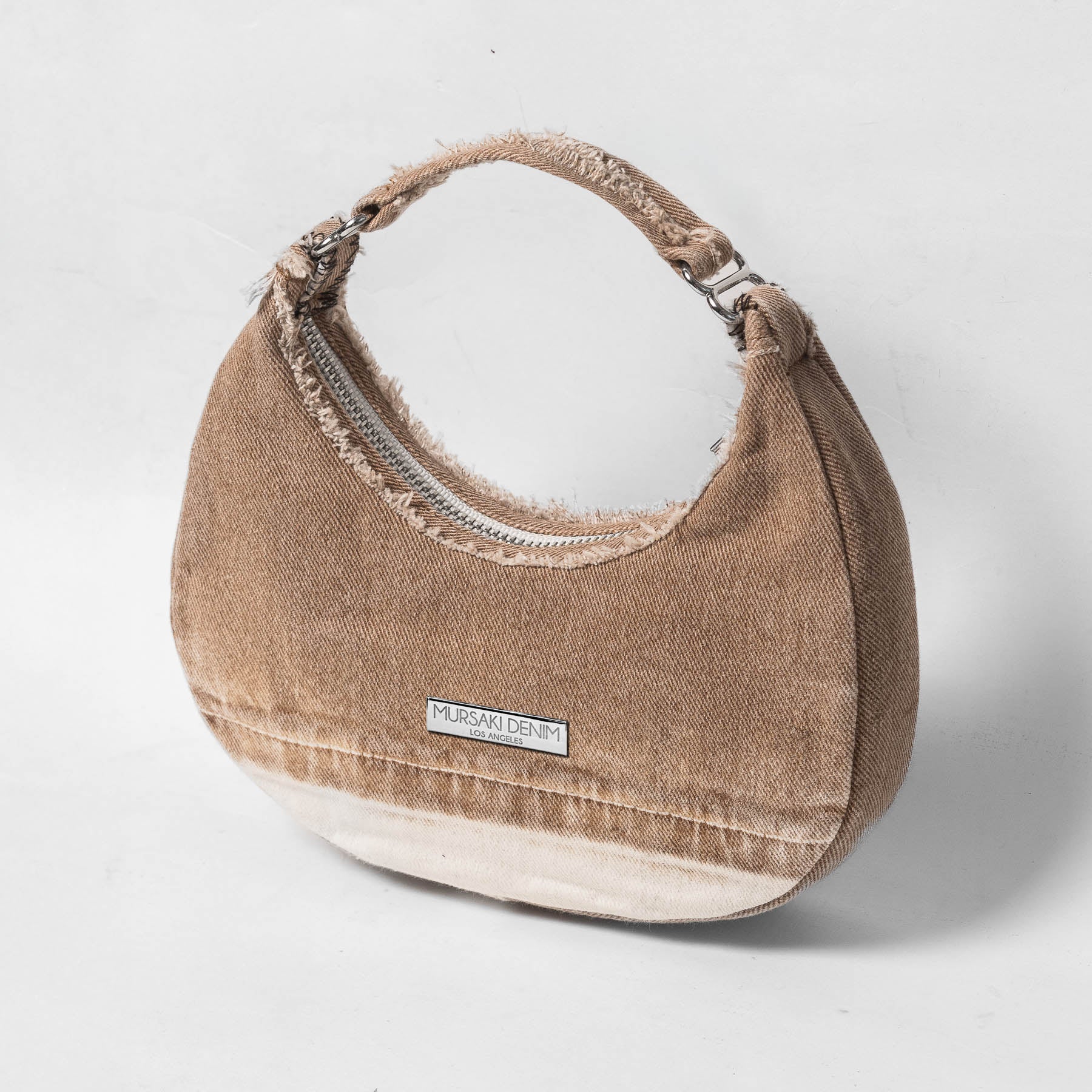 Mursaki Denim Paloma Handbag - Tobacco