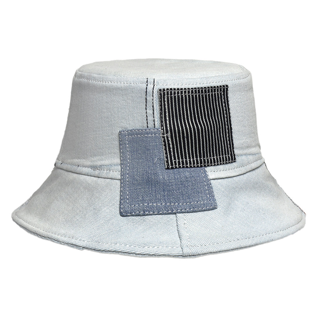 Mursaki Denim Bucket Hat - Vert 10 Year Fade