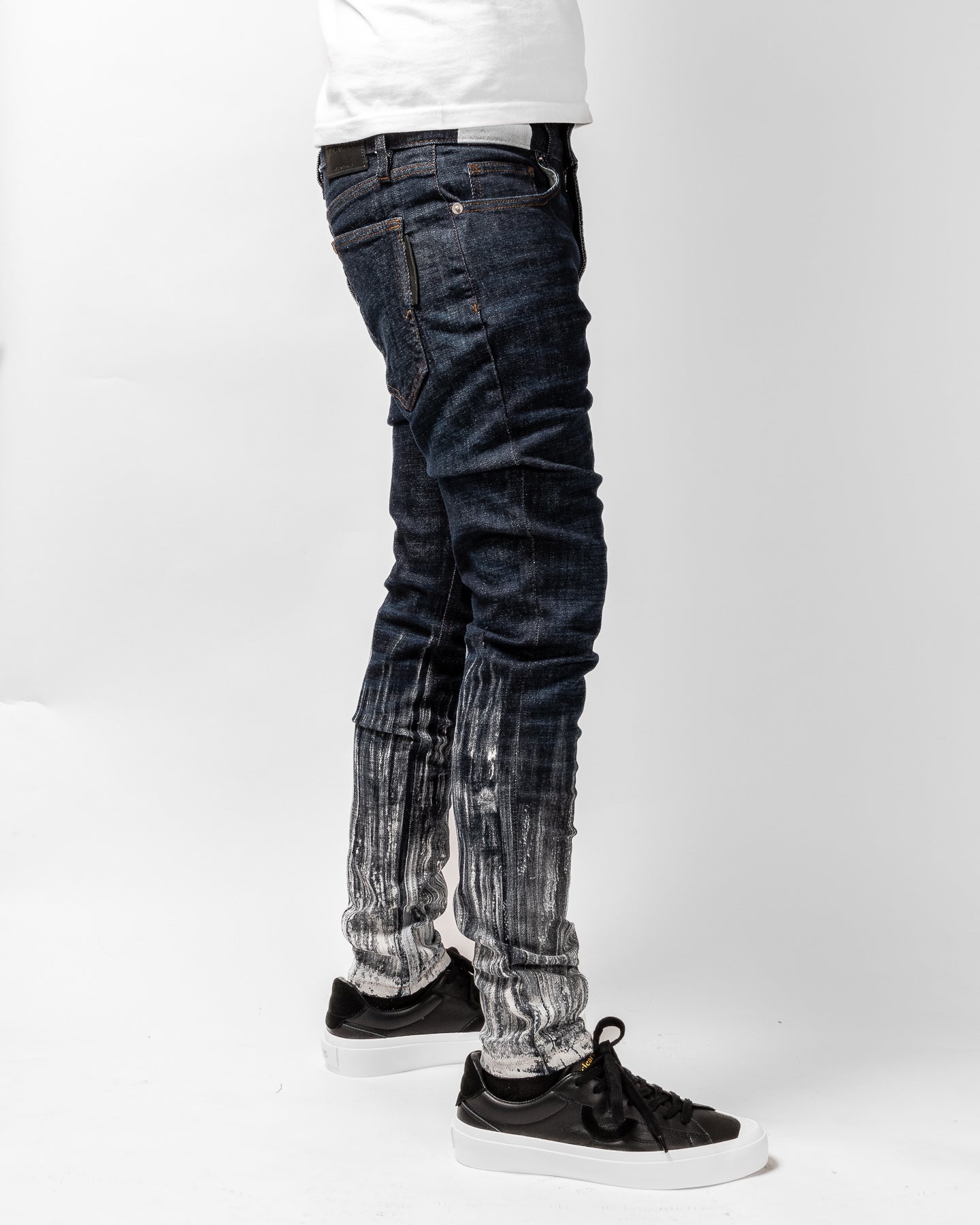 Mursaki Denim Strié Gradient Jean 340-108DB (Rinse Indigo/White)