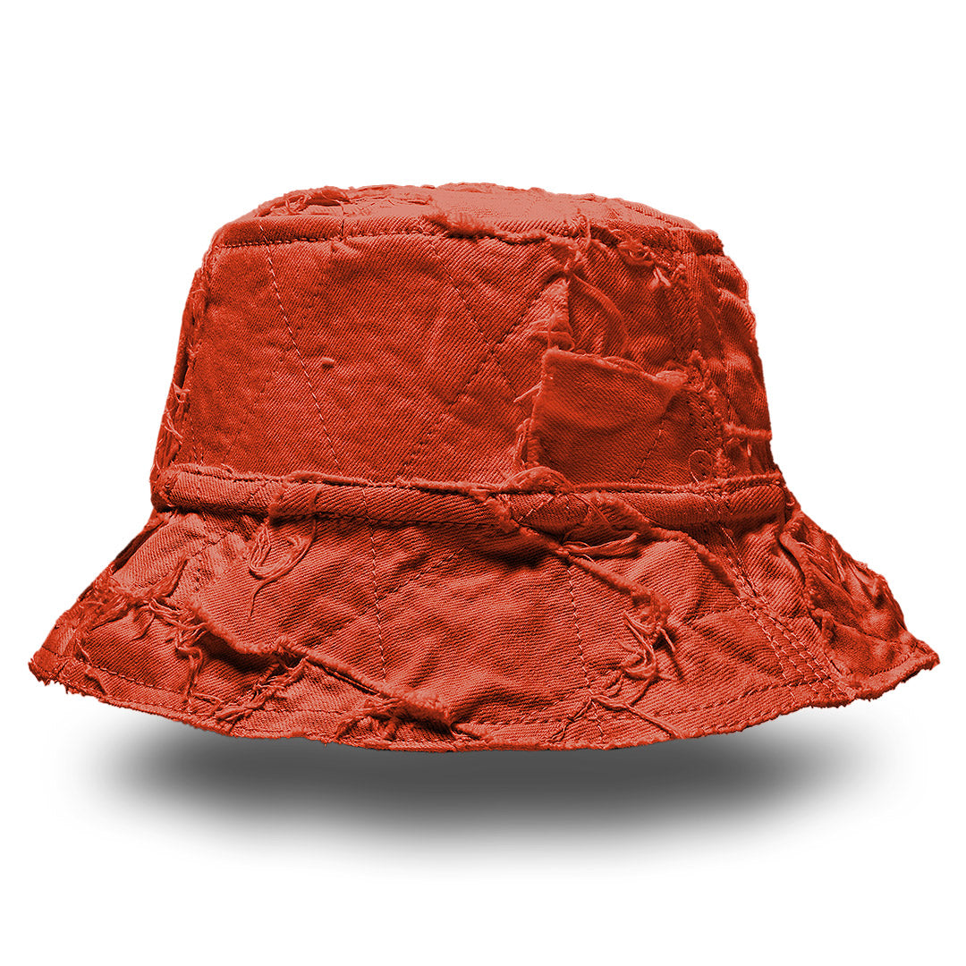 Mursaki Denim Bucket Hat - Patchwork Custom Dye