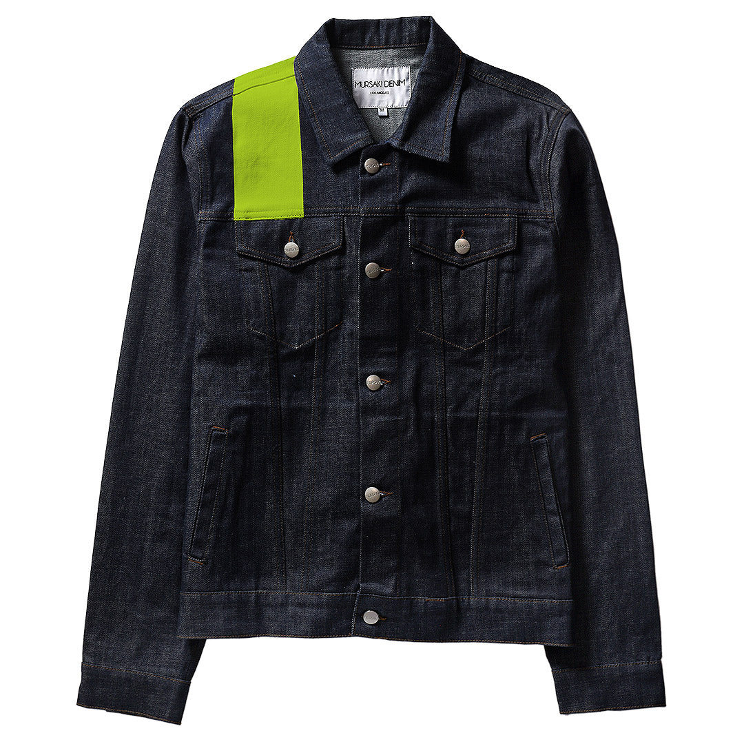 Mursaki Stripe Jacket - Raw Indigo/Color